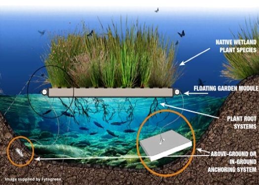 Floating gardens made of Fytogreen Floating gardens made of Fytogreen