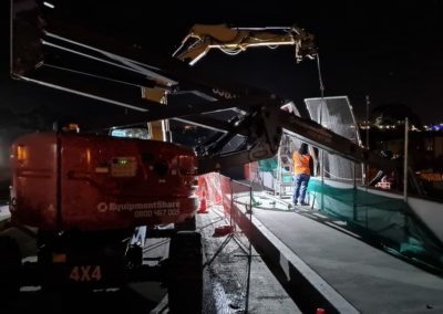 Barrowcliffe Bridge Project Night Crane