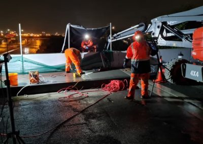 Barrowcliffe Bridge Project Night Work