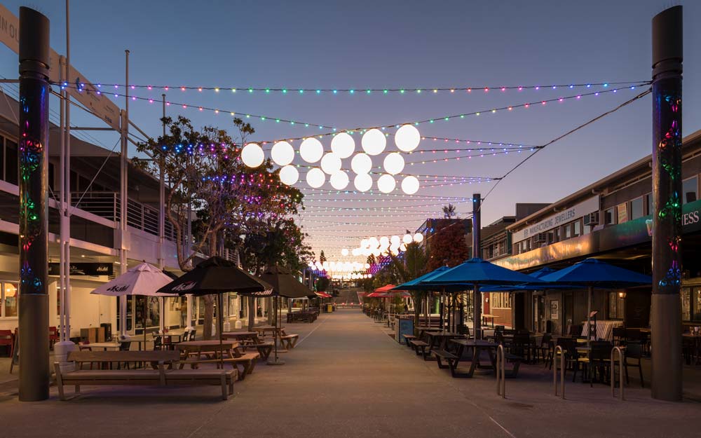 Wharf Street Tauranga Catenary Lighting System