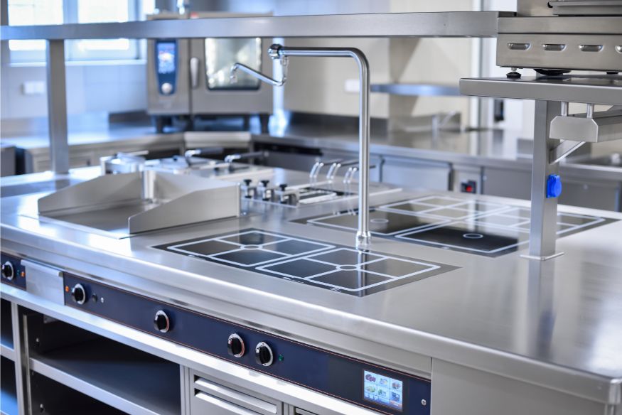 Stainless Steel in a professional kitchen