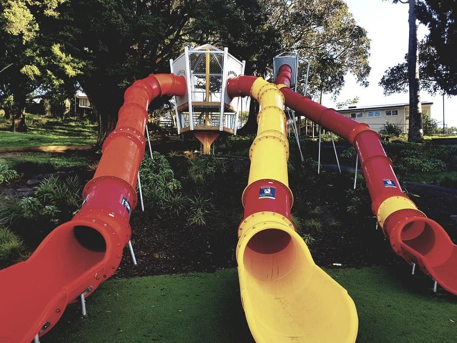 Plastic playground equipment